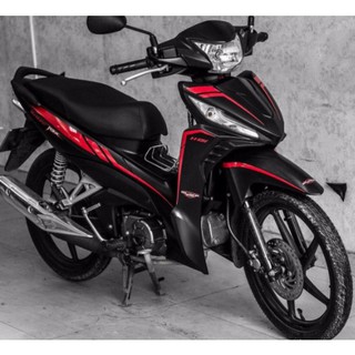 Tem trùm wave 110 rsx đỏ đen màng nhám