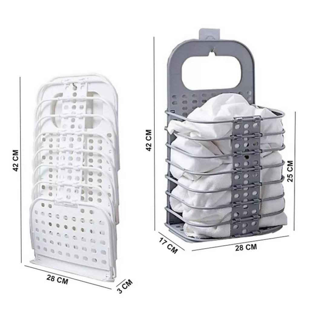 Giỏ đựng đồ treo tường gấp gọn thông minh, tiết kiệm không gian sử dụng