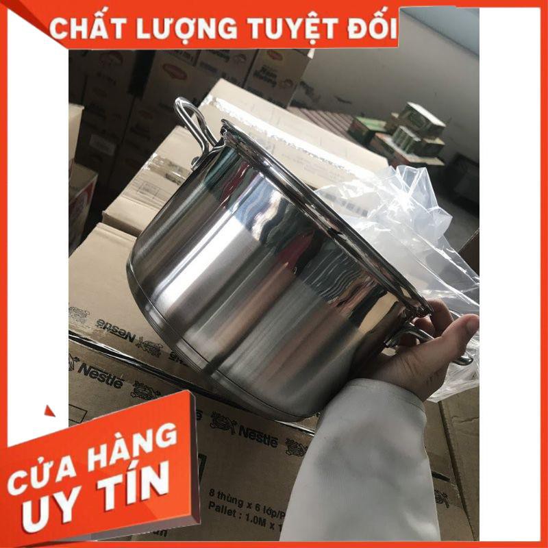 Nồi inox 304 Elmich nắp kính size 20cm có chia vạch bên trong nồi, hàng chính hãng