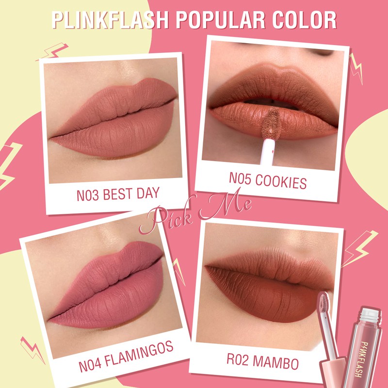 Son môi lì mềm mịn PINKFLASH OhMyKiss dưỡng ẩm lâu trôi