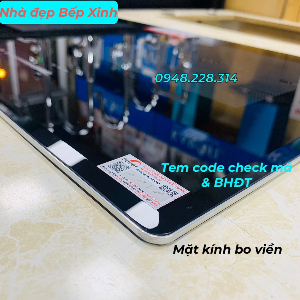 Bếp từ đôi Bauer BE 668GTA  Bếp Sử dụng Linh kiện mạch Copreci & Eika Châu Âu, Nhập khẩu Malaysia