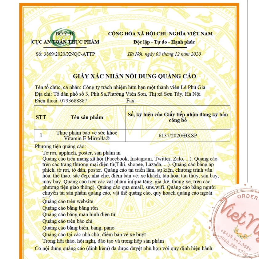 [Nhập khẩu chính hãng] Vitamin E đỏ Nga Mirrolla làm đẹp da, cải thiện nội tiết | Thế Giới Skin Care