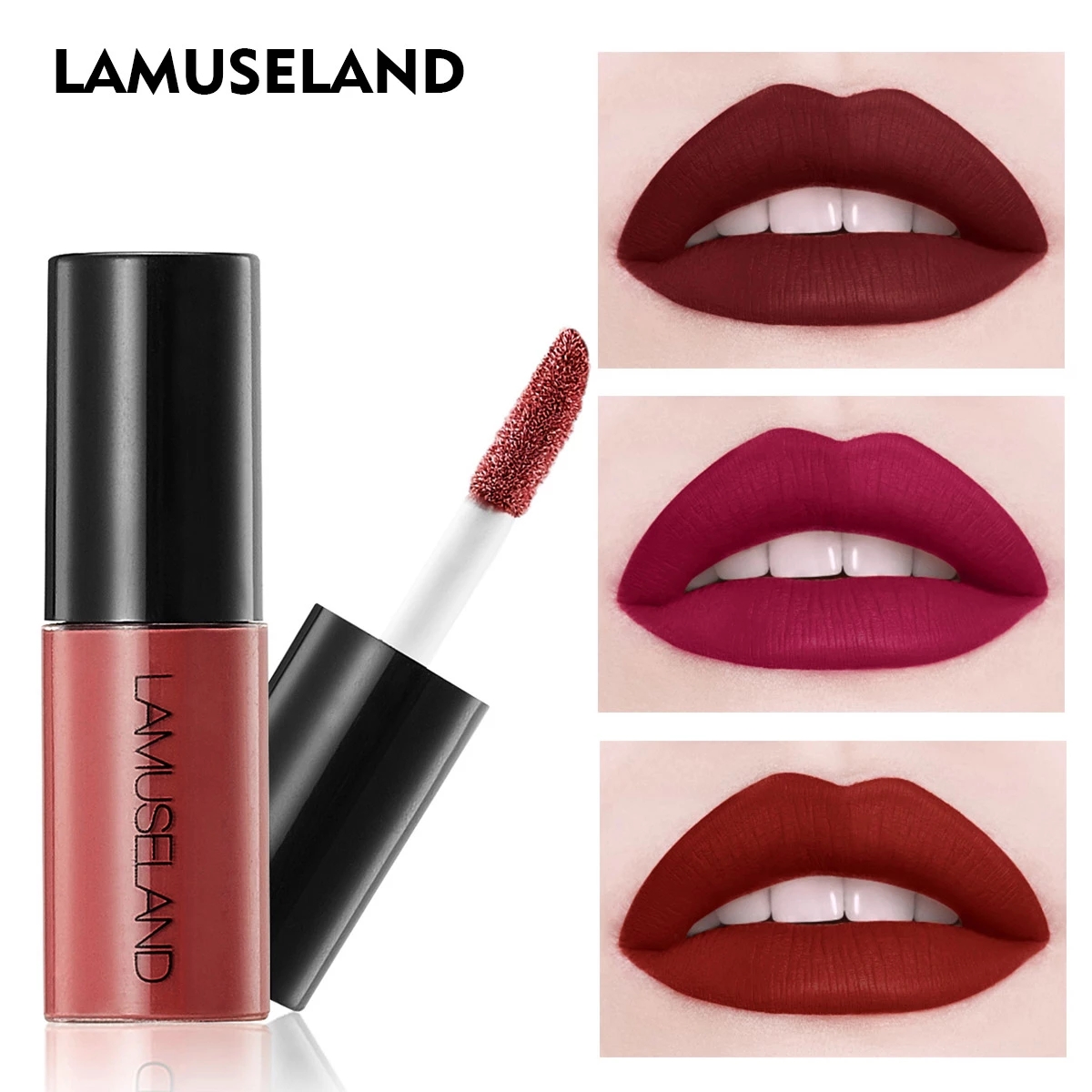 (Hàng Mới Về) Son Kem Lì Lamuseland Chống Nước Lâu Phai 3.5g # L18L11 | BigBuy360 - bigbuy360.vn