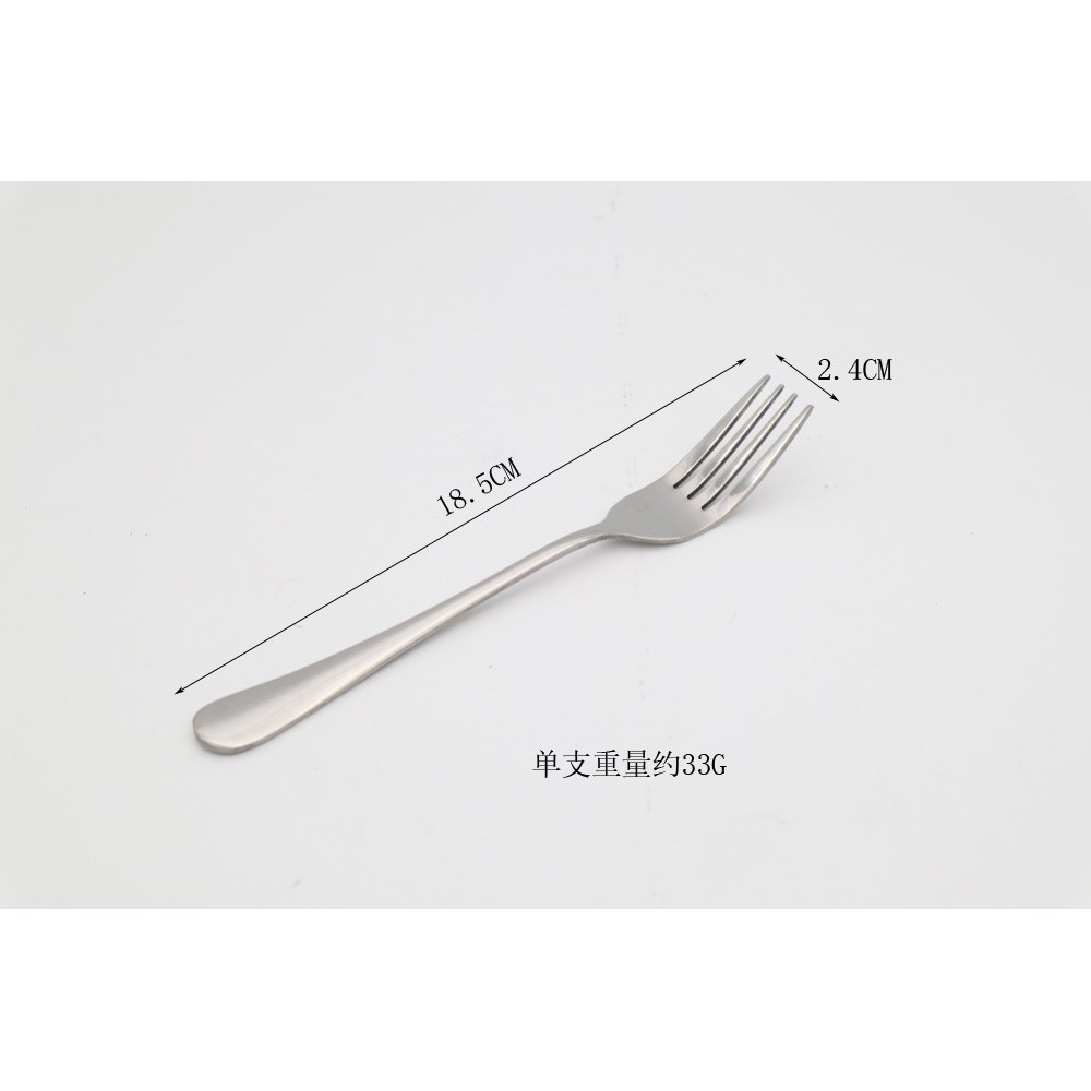 Dao dĩa ăn bít tết inox cao cấp bộ 2 món cán trơn dày sáng bóng