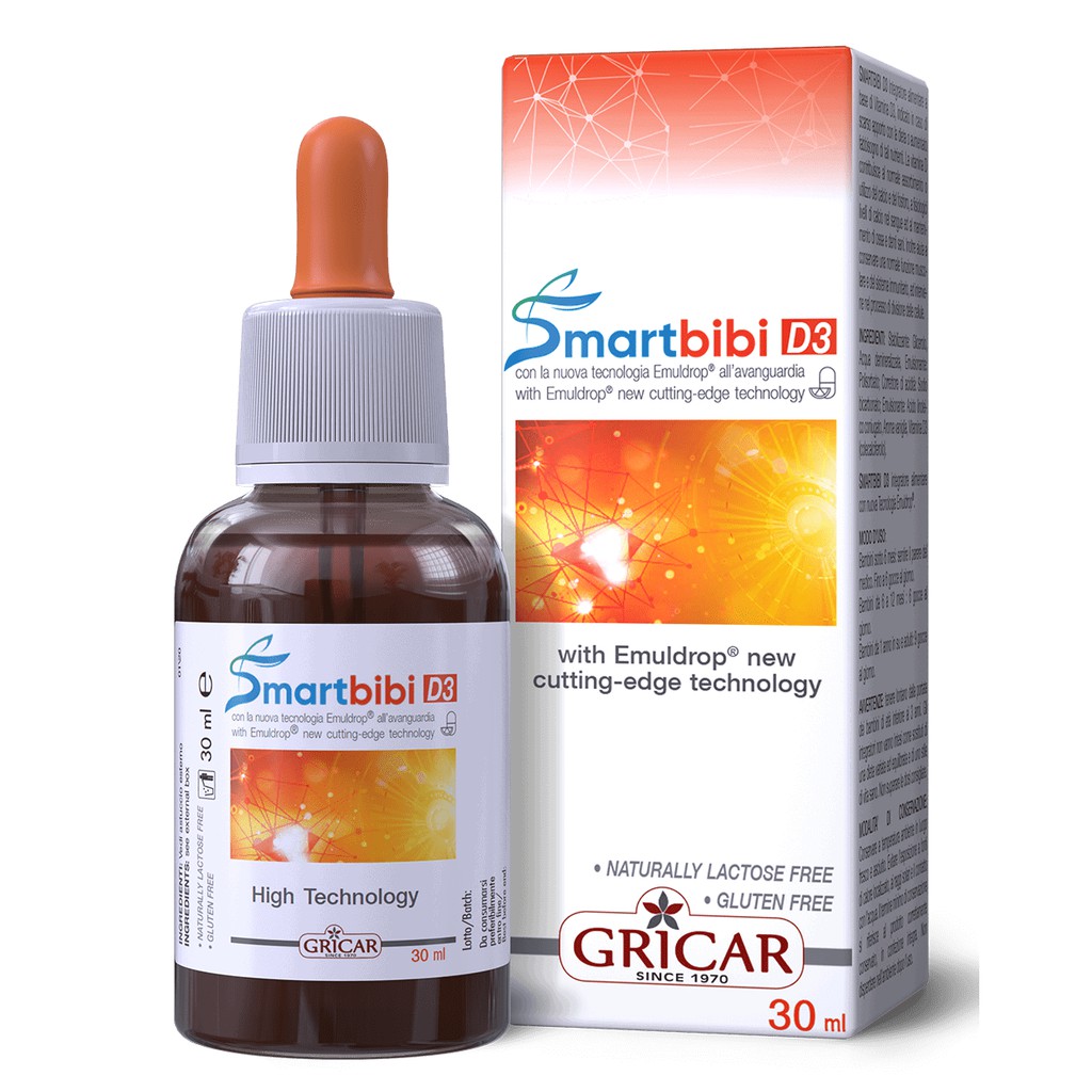 Smartbibi D3- Bổ sung Vitamin D3. Hỗ trợ hấp thu Canxi, giúp xương răng chắc khỏe