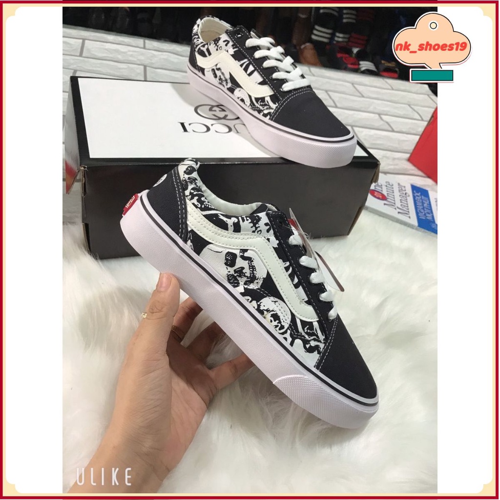 Giày Vans OLD SKOOL SKULLS HOẠ TIẾT hot 2021