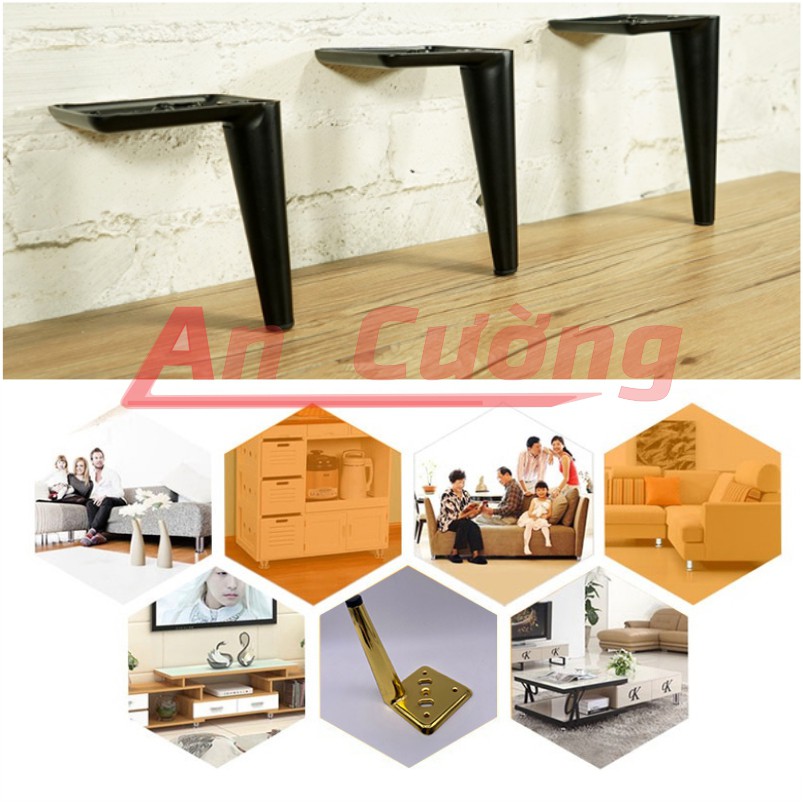 Chân ghế sofa hiện đại💖𝑭𝑹𝑬𝑬𝑺𝑯𝑰𝑷💖Chân ghế sofa chân tủ gỗ inox mạ vàng cao cấp hiện đại