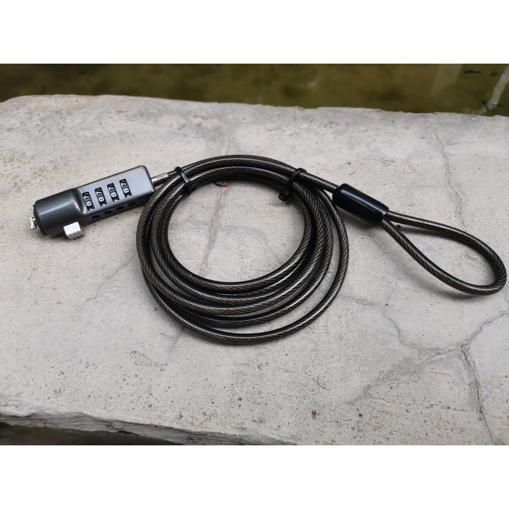 Khóa máy tính 4 số dây thép