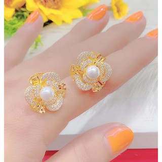 Đôi bông tai nữ mạ vàng 18k phong cách xinh xắn - Mang đi chơi,đi tiệc rất đẹp