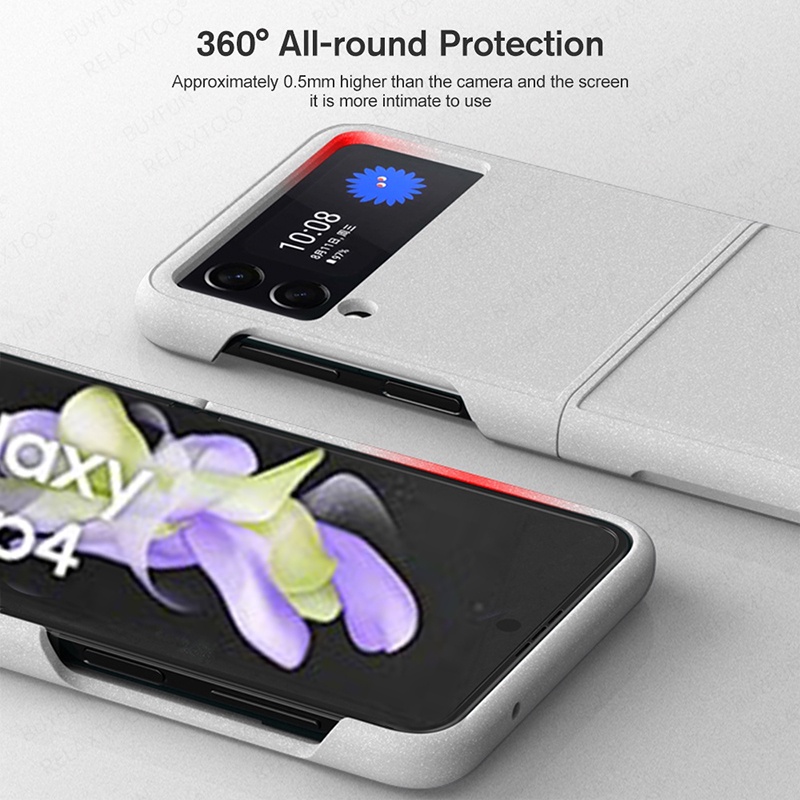 For Samsung Galaxy Z Flip 4 flip4 Case Hinge Full Protection Ultra Thin Shockproof Hard PC Phone Cover