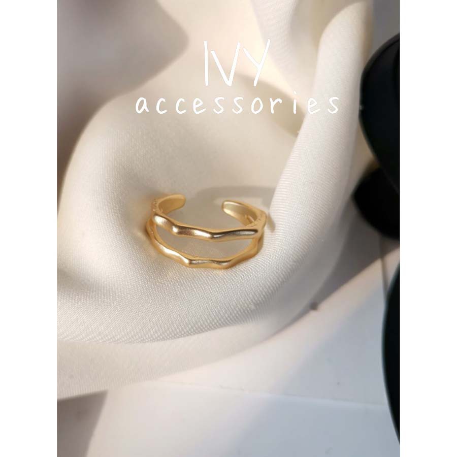 Nhẫn nữ ''Layer Ring'', trẻ trung tinh tế sang trọng, mạ bạc 925 sáng đẹp | Ivy.acc | N5