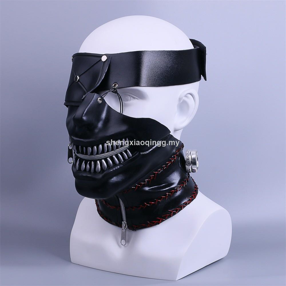 Mặt Nạ Cosplay Tokyo Ghoul 2 Có Khóa Kéo Điều Chỉnh Được