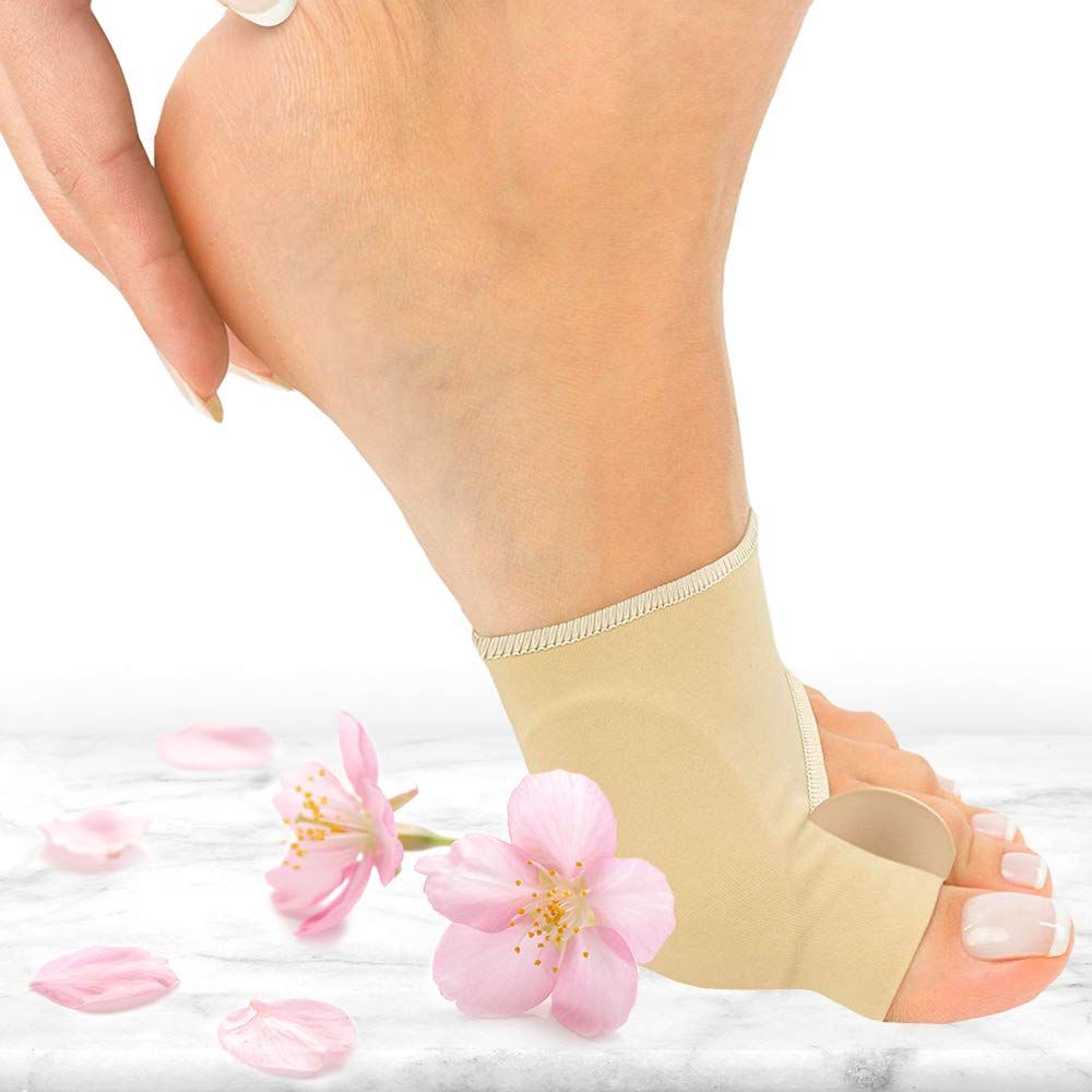 [Hàng mới về] Cặp đệm bọc tách ngón chân cải thiện tình trạng biến dạng ngón chân cái silicone mềm