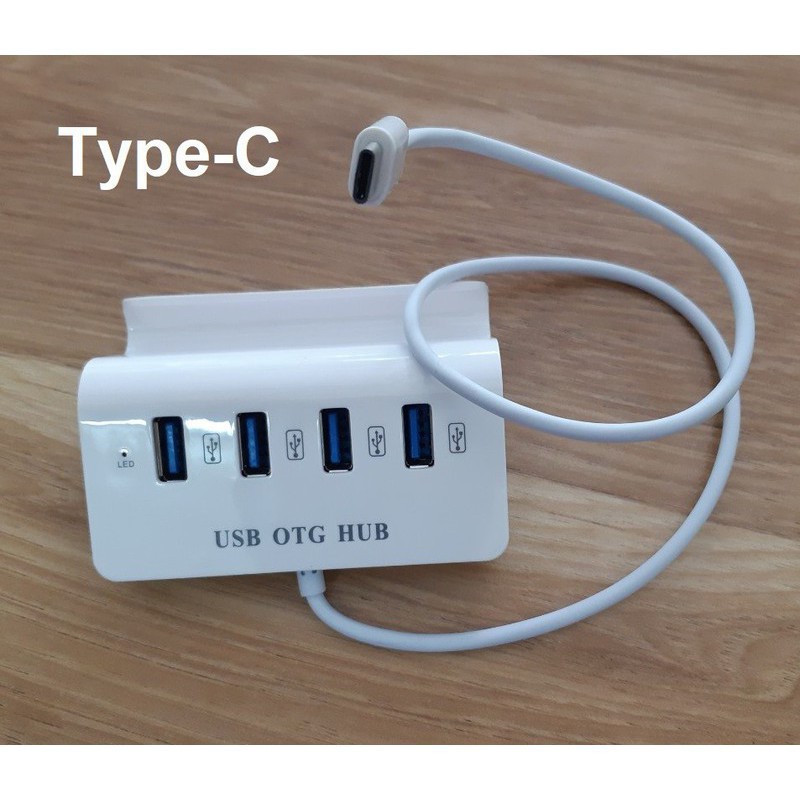 Hub usb Type-C ra 4 cổng USB 3.0 Kiêm USB OTG