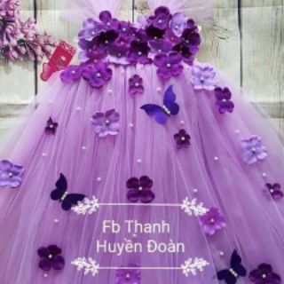 Váy tutu tím nhạt CTC