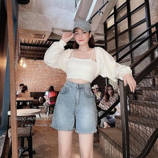 SET QUẦN NGỐ LAI CUỐN + 2S + KHOÁC CÁNH DƠI