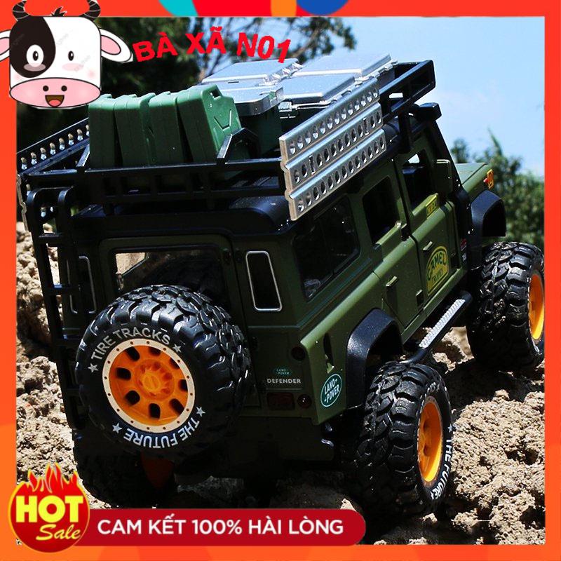 Mô hình xe LAND ROVER TROPHY 91 CAMEL tỉ lệ 1:24 chất liệu kim loại mở cửa có đèn pha và âm thanh
