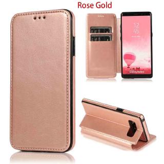 Bao da điện thoại mềm da PU từ tính dành cho Samsung Galaxy S8 S8+ S9 S9+ Note8 Note9 S10e S10 S10+ Plus