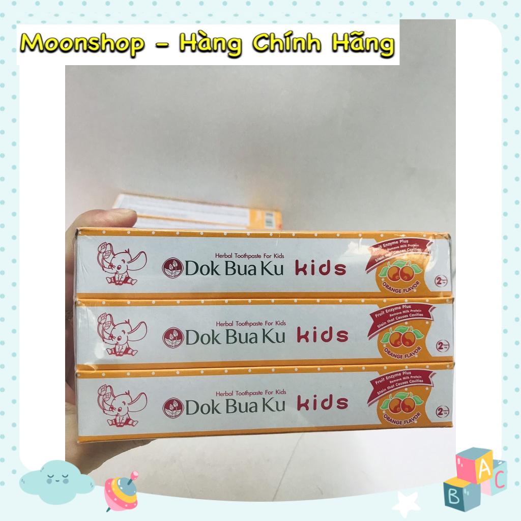 Chính hãng - Kem đánh răng trẻ em Dokbuaku Thái Lan hương trái cây  - Cho bé từ 2 tuổi