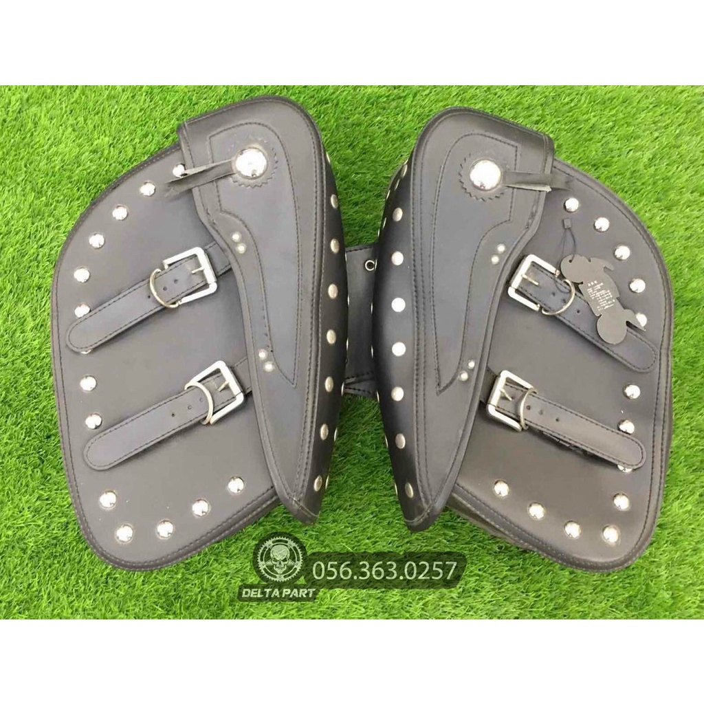 1 Cặp Túi Da Treo Xe Máy Các Dòng Cafe Racer, tracker, Classic 67 CD CL