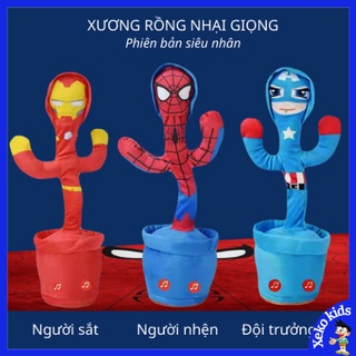 Xương rồng biết nói nhại giọng, nhảy múa,hát 120 bài hát Tiếng Việt phiên bản siêu nhân, pin sạc.Đồ chơi vui nhộn cho bé