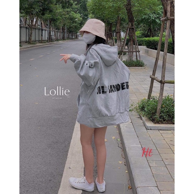 Áo khoá nỉ cotton JIL SANDER HT12