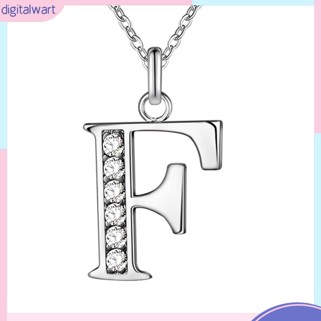 Dây chuyền đính mặt chữ cái lấp lánh pha lê thời trang