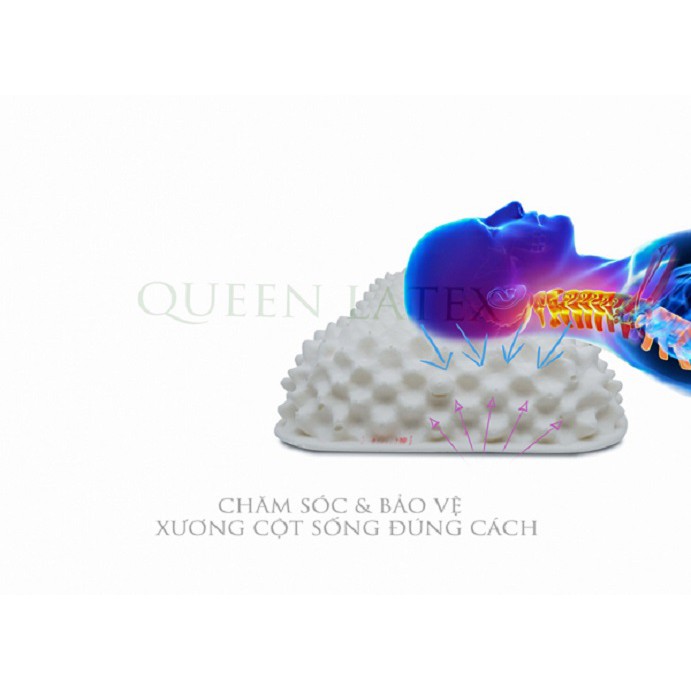 Gối cao su Vạn Thành honey N1 kích thước 36x56x11.5
