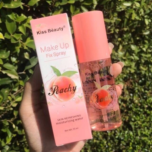 Xịt Khóa Nền Trang Điểm - Xịt Khóa Makeup Kiss Beauty Trái Đào | BigBuy360 - bigbuy360.vn