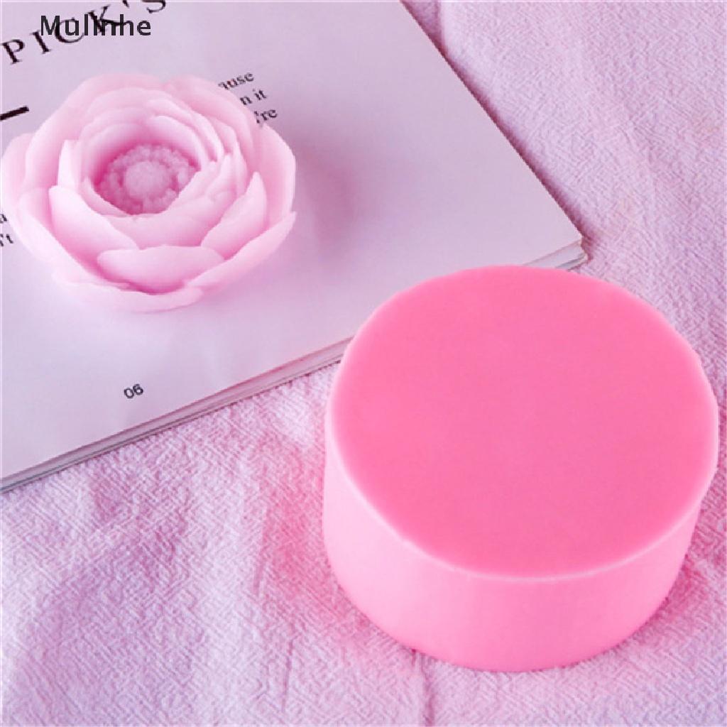 Khuôn silicone làm xà phòng hình hoa mẫu đơn