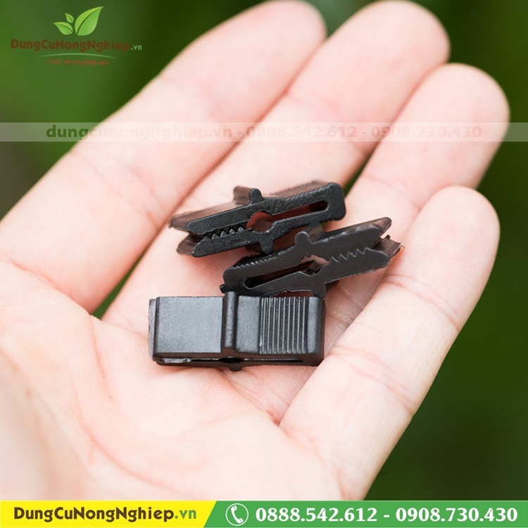 Bộ 20 cái, Kẹp ghép cây thân mềm màu đen