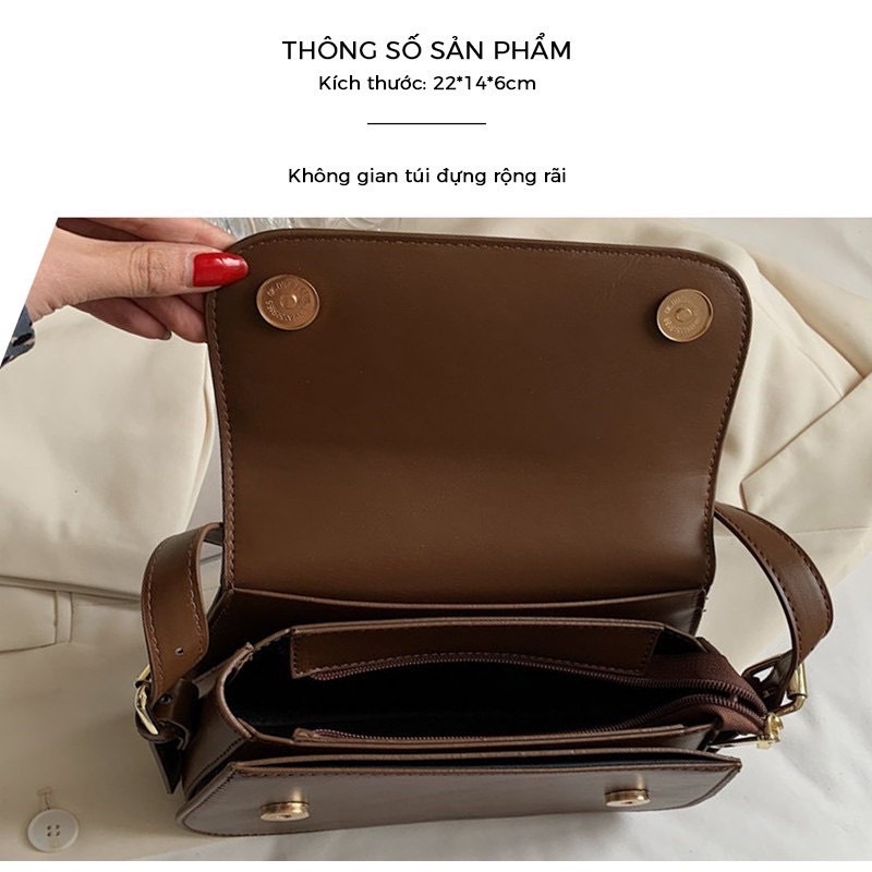 Túi xách nữ thời trang Hàn Quốc chất liệu da trơn đơn giản siêu đẹp