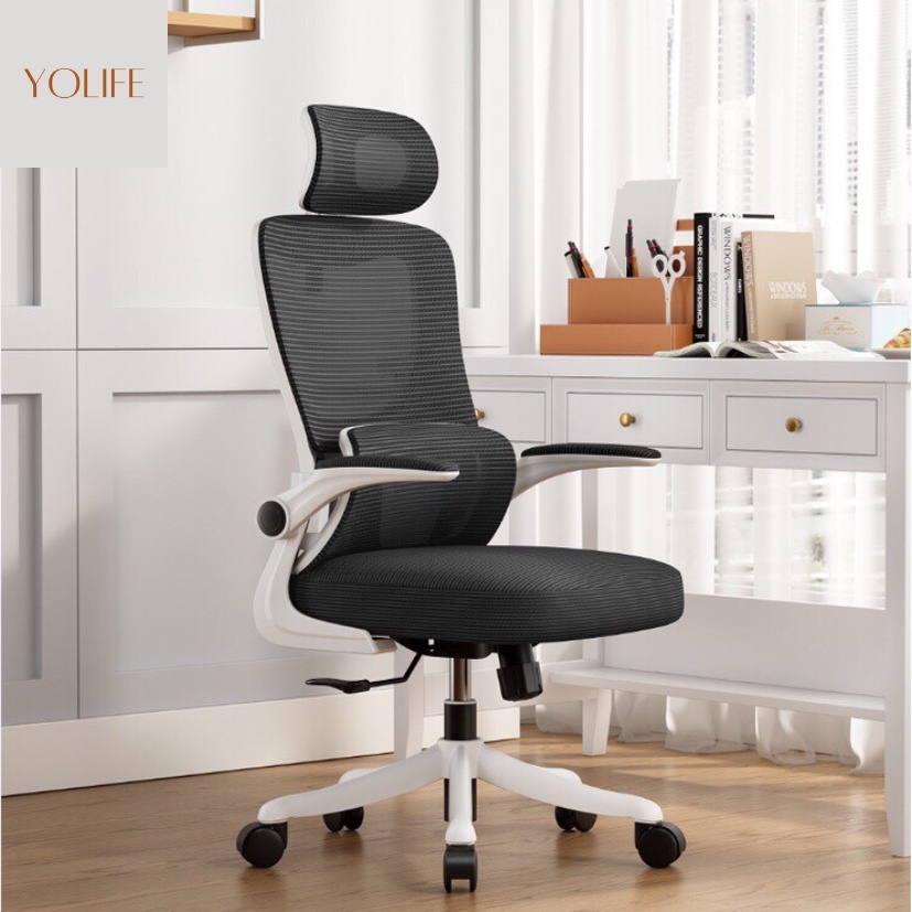 Ghế văn phòng, ghế lưng lưới công thái học ergonomic thông minh phiên bản đặc biệt có thiết kế giá đỡ l