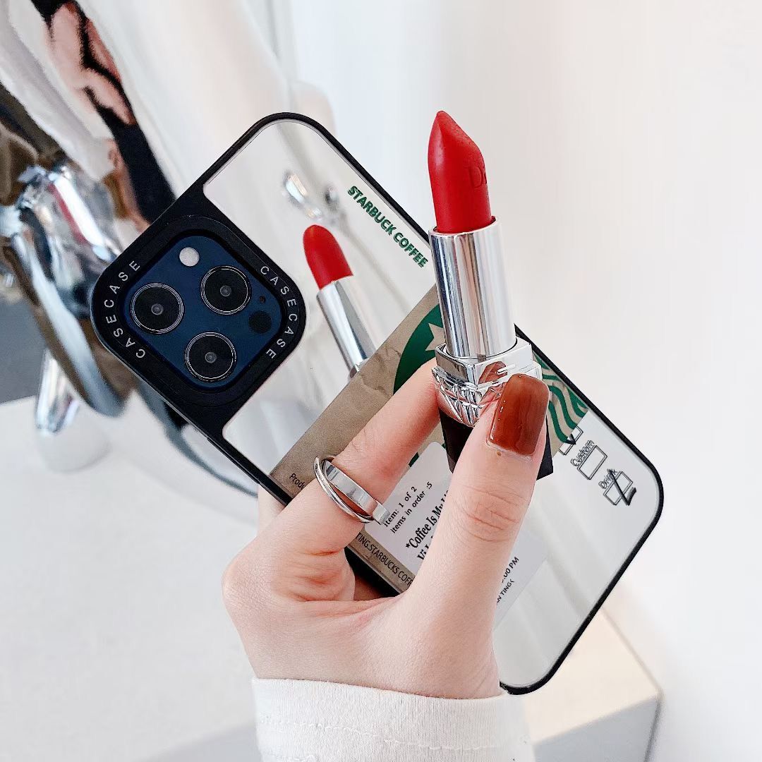 STARBUCKS Ốp Lưng Điện Thoại Phối Gương Thời Trang Dành Cho Iphone 12pro Max 12mini 11pro Max Xs Max Xr Se 2020 7 8 Plus | BigBuy360 - bigbuy360.vn