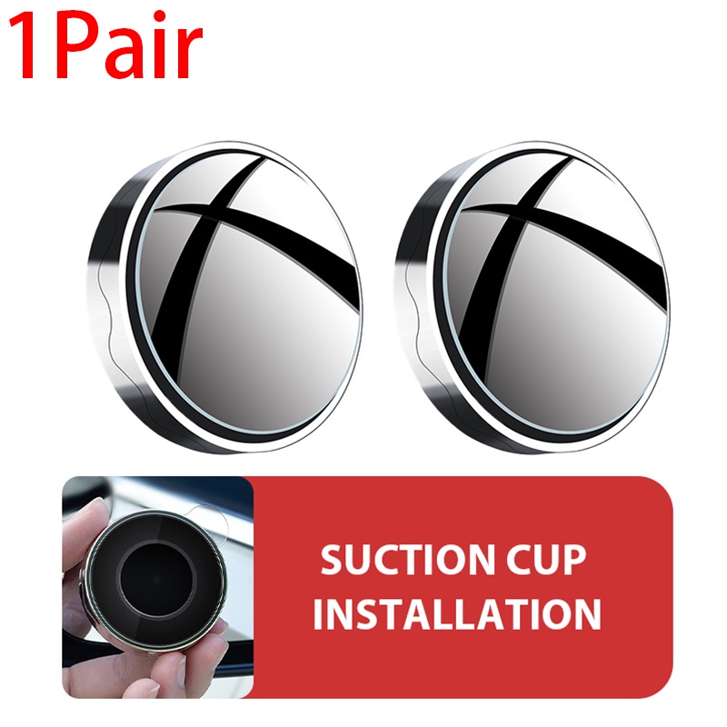 Gương chiếu hậu cầu lồi SEAMETAL xóa điểm mù xe hơi hình tròn góc rộng quan sát 360 độ không khung cao cấp