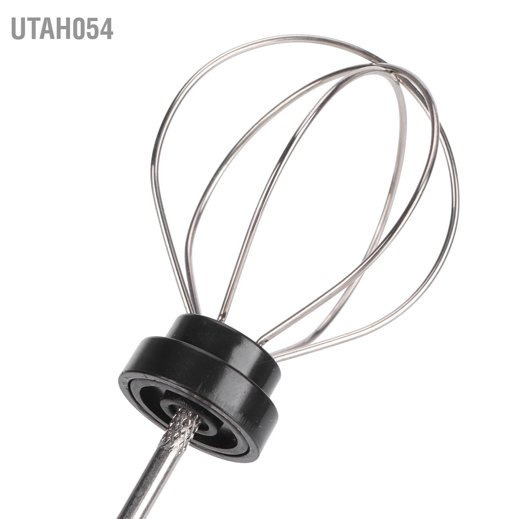 Utah054 Máy đánh trứng điện cầm tay UBS Sạc sữa trộn đông lạnh Phụ kiện nhà bếp Màu trắng