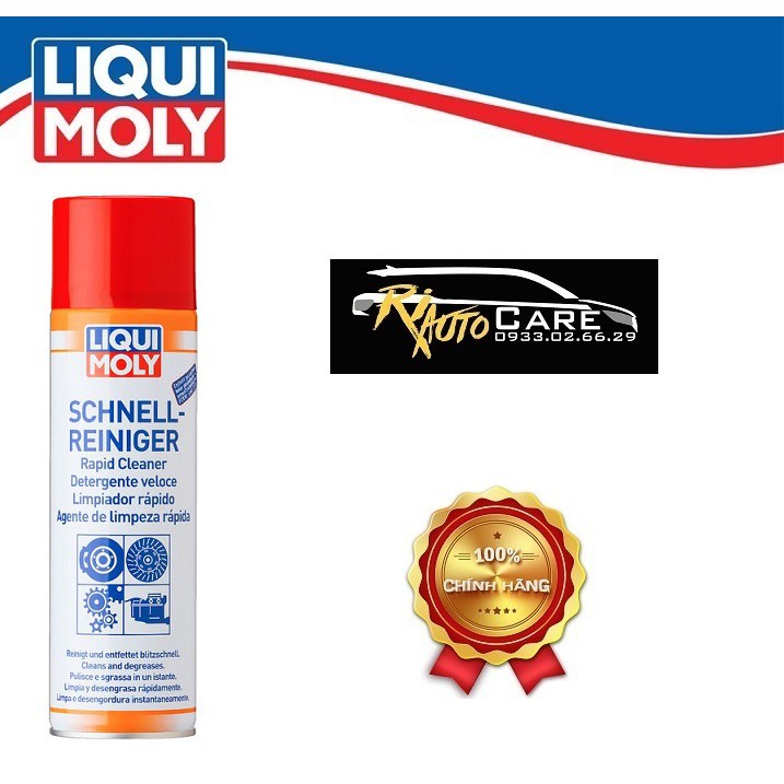 Chai xịt tẩy rửa thắng xịt sên dầu mỡ Liqui Moly Rapid Cleaner 3318 500ml