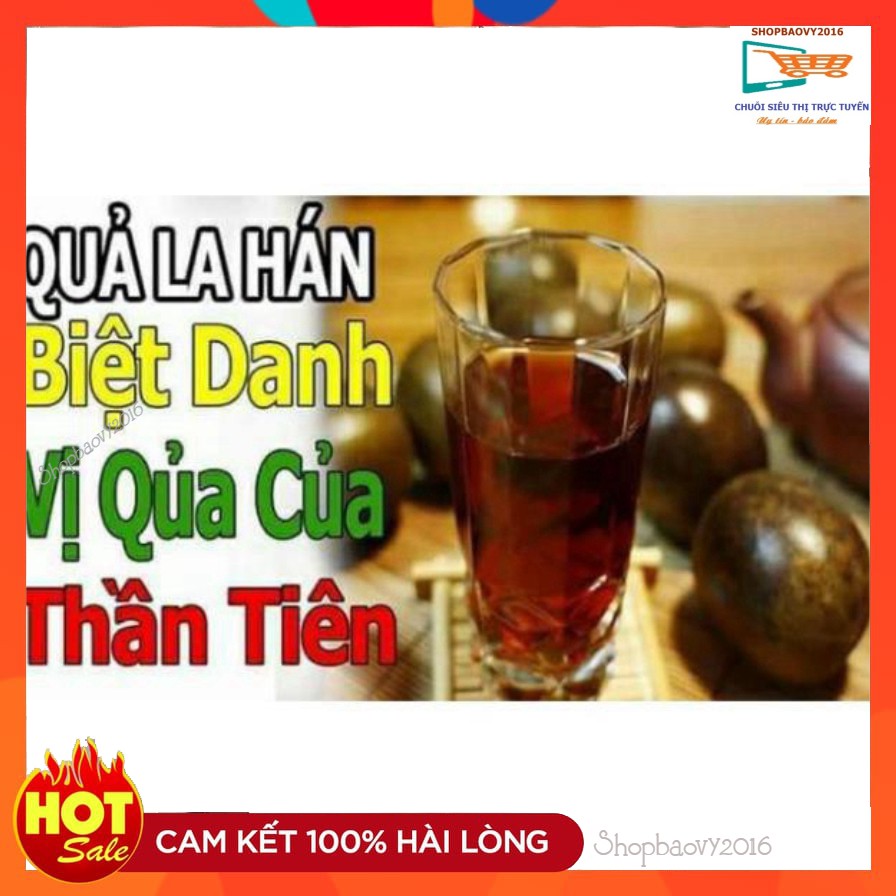 COMBO Quả la hán TO ĐẠI + 1 viên trà hoa cúc đường phèn mật ong