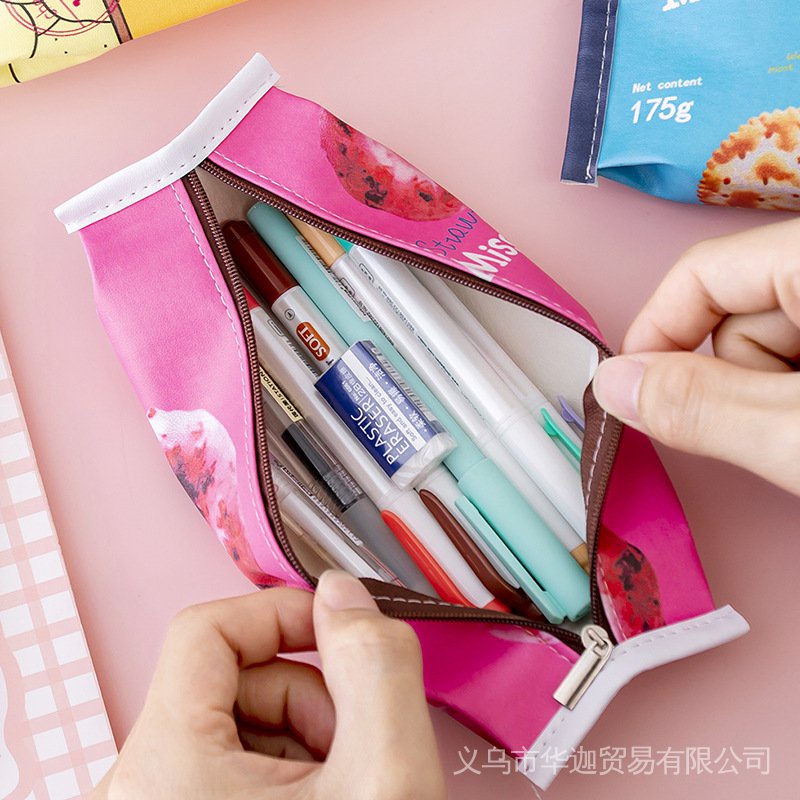 Túi Đựng Bút Chì In Họa Tiết Hoạt Hình Dễ Thương Cho Học Sinh