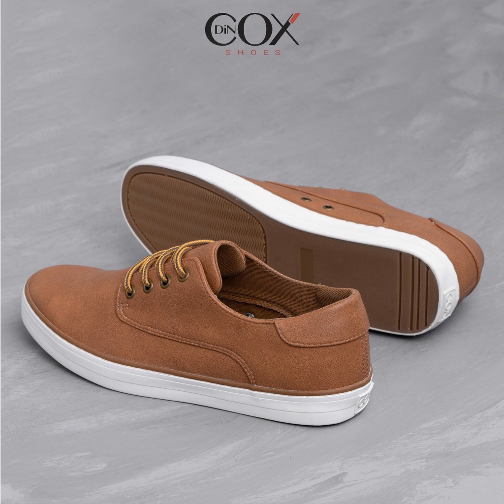Giày Da Sneaker Nam Chính Hãng DINCOX E11 TAN Phong Cách Tây Lịch Lãm