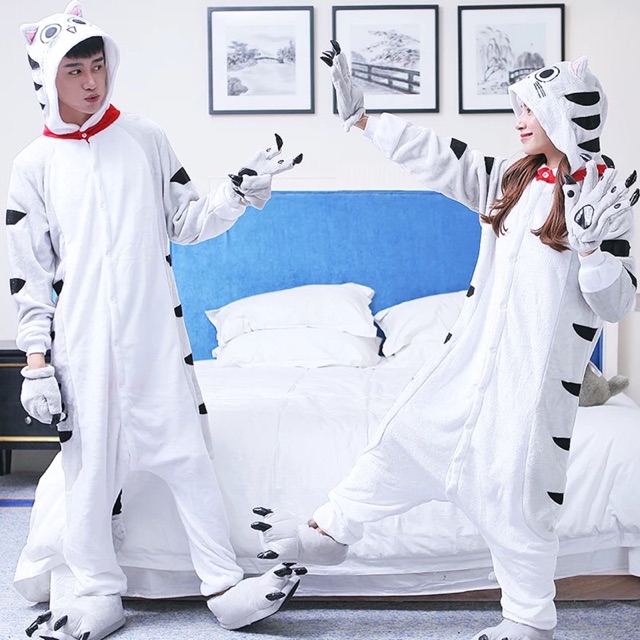 Pijama thú bông hình mèo chéese