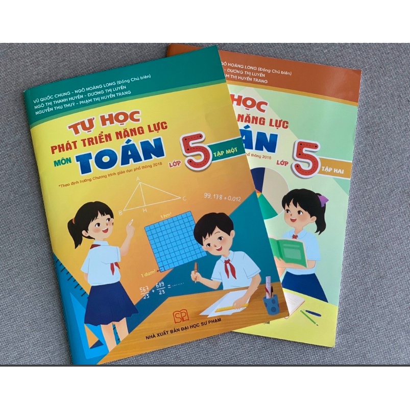 Sách - Combo Tự học phát triển năng lực môn Toán lớp 5 (2 tập)