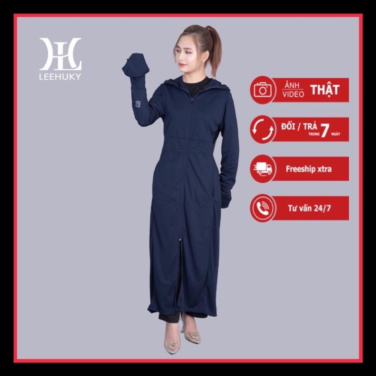 Áo chống nắng nữ 2 lớp toàn thân ( tặng kèm khẩu trang ) vải thun lạnh cao cấp chống tia UV !