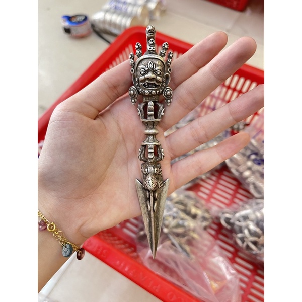 Chuỳ kim cang đồng xi bạc - đồ đồng gia phát