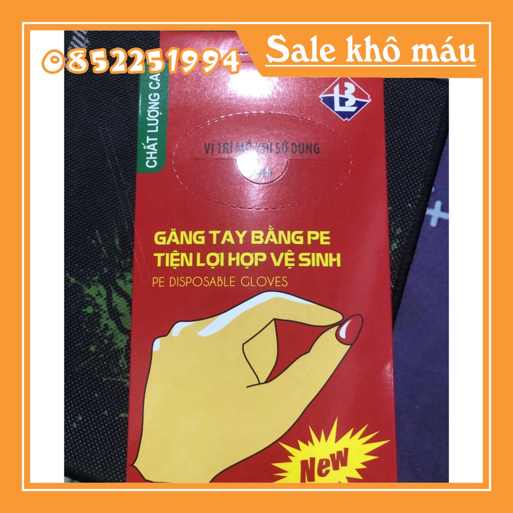 Combo 10 Hộp Găng Tay Nilon Dùng 1 Lần Sạch Sẽ Giá tốt nhất
