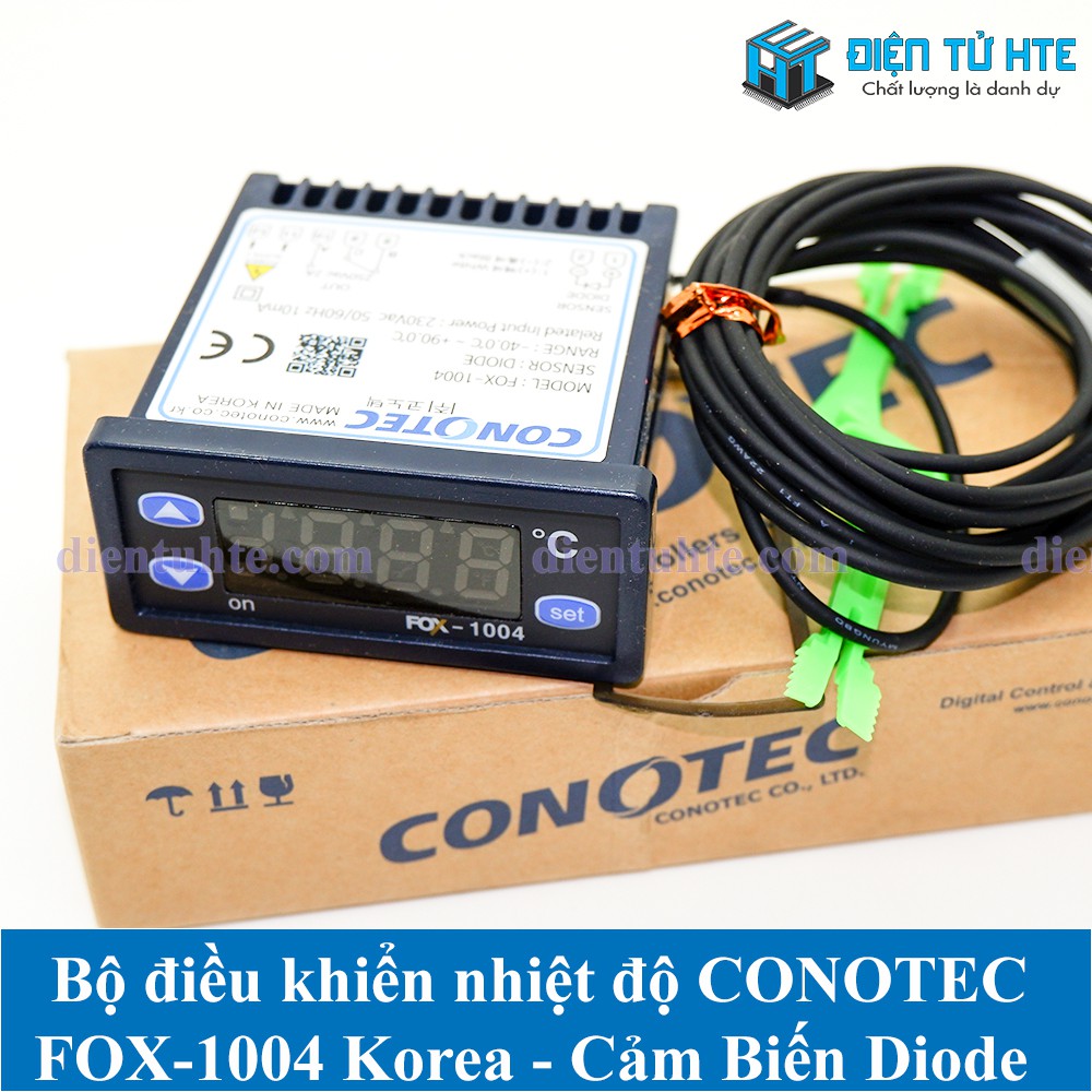 Bộ điều khiển nhiệt độ CONOTEC FOX-1004 Sensor Diode 230VAC [HTE Quy Nhơn CN2]