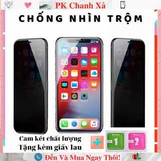Kính cường lực iphone chống nhìn trộm chống vân tay full dẻo mài cạnh 6/6s/7/7plus/8/8plus/plus/x/xr/ xs/11/12/pro/max