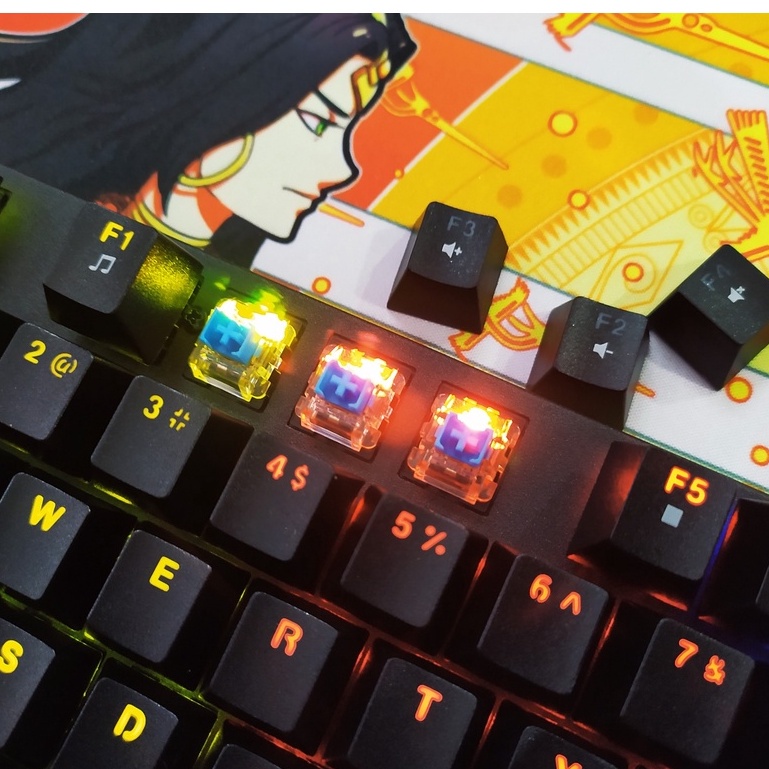 Bàn phím cơ E-Dra EK313 LED Rainbow Blue Switch - Hàng Chính Hãng