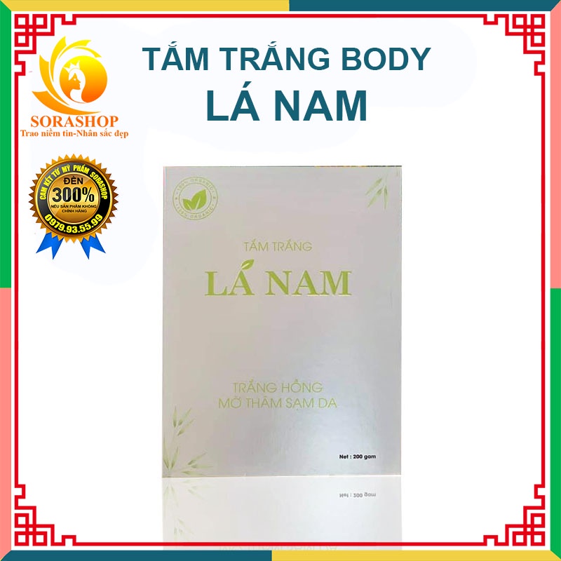 Tắm Trắng Body Lá Nam Dr Cell, Giúp Da Trắng Sáng, Mờ Thâm Sạm Da 200gr