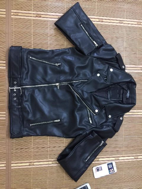 ÁO LEATHER BIKER JACKET